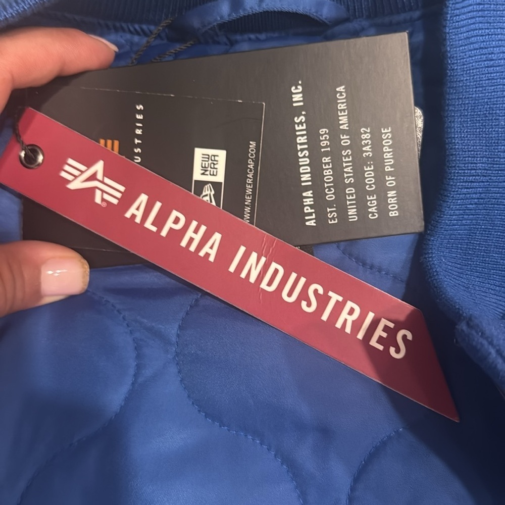 Alpha Industries Historic MA-1 Buffalo Bills Wool Varsity Bomber Jacket.  NWT - Picture 11 of 16